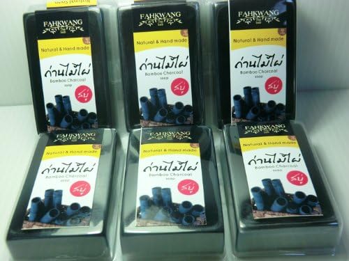 Bamboo Charcoal Bar Soap (Pack 6 Bar)