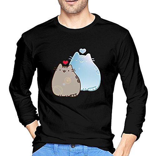 Mens Pusheen Cat Inlove Tommy Cosplay Funny Tshirt Long Sleeve