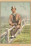 Art Poster, Sitting on a Rail - 18.75 x 27.5