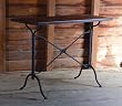 Metal/Wood Cart Hall Table Metal/Wood Cart Hall Table