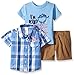 Baby Boys' Rock 3 Pc Short Set Plaid Big Deal, Value Not Found, Value Not Found