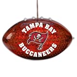 4" NFL Tampa Bay Buccaneers LED Light-Up Football Christmas Ornament