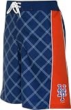 New York Mets Plaid Print Swim Trunks