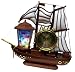 Pirate Ship Seabed Fish Lamp With Clock