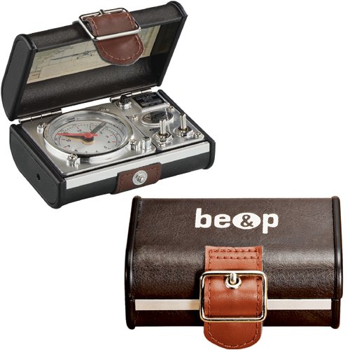Delfin Black Leather Strap Stainless