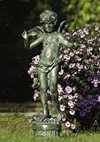 Achla E-01 Cast Aluminum Eros Statue - Verdi