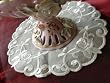 Elegant Embroidery Round Sheer Doily/Placemat 10"