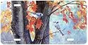 Fall Colors - Birds - Wildlife Decor Art Print - License Plate Tag By Terry Isaac From Airstrike