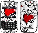 My Heart Design Protective Decal Skin Sticker for Blackberry Curve 8900 Cell Phones