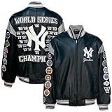 New York Yankees Navy Blue Leather World Series Champions Commemorative Jacket
