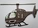 Produkt-Bild: Hubschrauber Flugzeug Helikopter Flieger Kinder B&Uuml;GELBILD AUFN&Auml;HER APPLIKATION