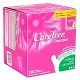 Carefree Pantiliners for Medium Protection, Regular Size, Original, Unscented 120 pantiliners