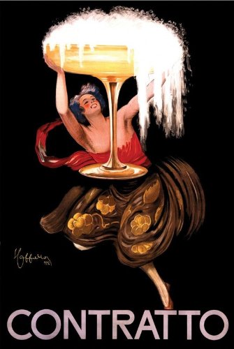 24x36 Poster Print Art Leonetto Cappiello Contratto