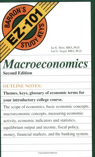 Macroeconomics (Barron's EZ-101 Study Keys)