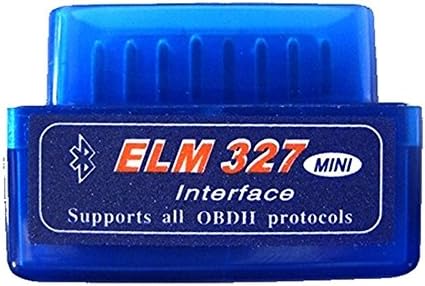 AXIONG Mini ELM327 V1.5 OBD2 II Bluetooth Car Auto Diagnostic Interface Scanner Tool Wireless (Bluetooth),Supports ISO 9141, KWP2000,CAN bus,SAE J1850 (Blue)