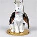 White German Shepherd Ornament Tiny Angel Shepherd Figurine