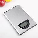 Ultra Sllim Stainless Steel Kitchen Scale 5kg/11lb with Extra Large LCD Display, Batteries Included