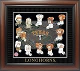 Texas Longhorns Framed Art - Commemorative Framed Plaque Decoration - Texas Longhorns