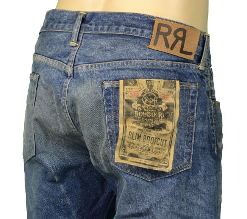 RRL Ralph Lauren Men's Slim Fit Selvedge Jeans 