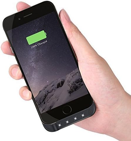 Hornet Electronics TM, iPhone 6s/6 Plus Battery Case, 4200mAh Capacity Charger Cases Juice Pack Portable External Battery Backup Power Bank with Kickstand for iPhone 6s/6 Plus 5.5 inch (Black)