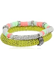 Steve Madden Lime Green Stretch Bracelet Set
