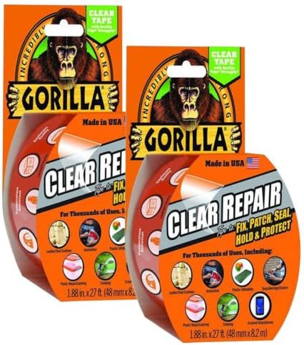 NEW Gorilla Glue 6027002 Clear Repair Tape 2 Pack