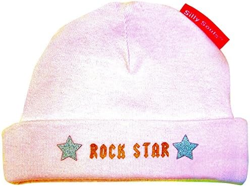 Babygags Boob Man Beanie Cap - White, 0-6 Months