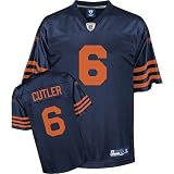 Jay Cutler Jersey: Reebok 2010 Alternate #6 Chicago Bears Replica Jersey - XX-Large