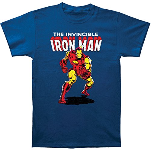 Iron Man Men's Invincible T-shirt Royal
