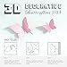 Gefii Mariposa Appear in Gossip Girl 12pcs/Pack 3D Decorative Butterflies Removable Wall Art Stickers Wedding Decor (Pink)