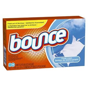 Bounce Fresh Linen Scent Fabric Softener Sheets 80 Count (Pack of 3)
