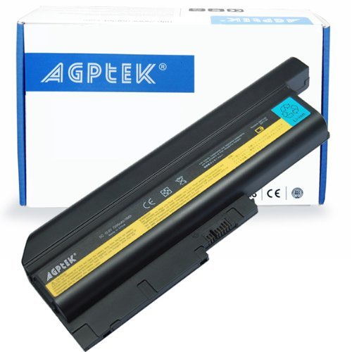 AGPtek Hi-Capacity 7200mAh 9 cells Replacement Li-ion Laptop Battery For IBM LENOVO ThinkPad R60 R60e T60 T60p Z60 Z60m Z60e Z61 Z61e Z61m Z61p Series fits IBM 92P1134 40Y6795 40Y6797 40Y6799 41N5666 92P1128 92P1130 2P1132 92P1138 92P1140 92P1127 92P1129 92P1131 92P1133 92P1137 92P1139 92P1141 (ONLY for Laptops of 14.1 & 15.0 standard screens and 15.4" widescreen)" "