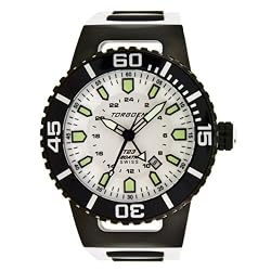 Torgoen Swiss Men's T23304 T23 White 20 ATM GMT Dive Watch