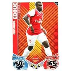 Emmanuel EBOUE Arsenal Individuum Match Attax 2010/11 Trading Card [Spielzeug]