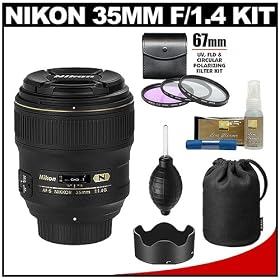 Click here to buy Nikon 35mm f 1.4 G AF-S Nikkor Lens + 3 UV FLD CPL Filters for D7000, D5000, D3100, D3000, D90,....