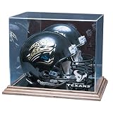 Houston Texans NFL Full Size Football Helmet Display Case Wood Base - CAS-HOU-NFL-102-EL
