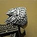 FANSING Jewelry Men's Stainless Steel Indian Chief Rings