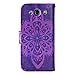 Uncle.Y Galaxy S3 Case,S3 Case, Leather Wallet Case Stand Flip Case Fashion Design Pattern Protective Case for Samsung Galaxy S3 I9300 (Purple Flower)