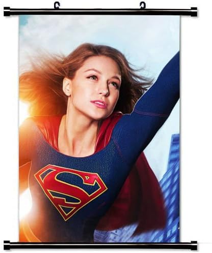 Custom Home Decor Art TV Poster with Supergirl Kara Danvers Melissa Benoist Wall Scroll Poster Fabric Painting 23.6 X 35.4 Inch (60cm X 90 cm)