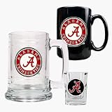 Alabama Crimson Tide 15 oz. Tankard, 15 oz. Ceramic Mug and 2 oz. Shot Glass Set