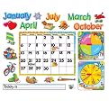Monthly Calendar (with Cling) Bulletin Board Set