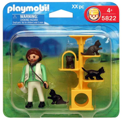 Playmobil 5822 Animal Clinic Cat Scratch Tree with Vet