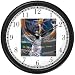 High Action Basketball Art No.1 Basketball Theme Wall Clock by WatchBuddy Timepieces (White Frame)
