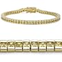4.15ctw Genuine Yellow Sapphire Silver Bracelet