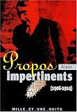 Propos impertinents (1906-1911)