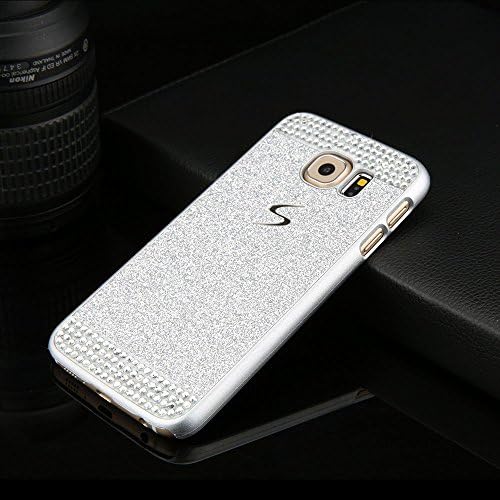 Unifone Mobile galaxy note 5 3d Handmade Luxury Shiny Bling Crystal Rhinestone Diamond Glitter Sparkle Hard Cover Case for samsung galaxy note 5 (galaxy s5, Hot Pink) (silver)