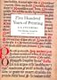 Five Hundred Years of Printing