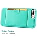 ZVE Case for Apple iPhone 8 Plus and iPhone 7 Plus, 5.5 inch, Slim Leather Wallet Case with Credit Card Holder Slot Pocket Protective Case Cover for Apple iPhone 7 Plus / 8 Plus - Mint Green