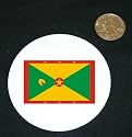 3" button / pin printed with Grenada