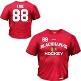 Reebok Chicago Blackhawks Patrick Kane Authentic Team Hockey Heathered Speedwick T-Shirt Small